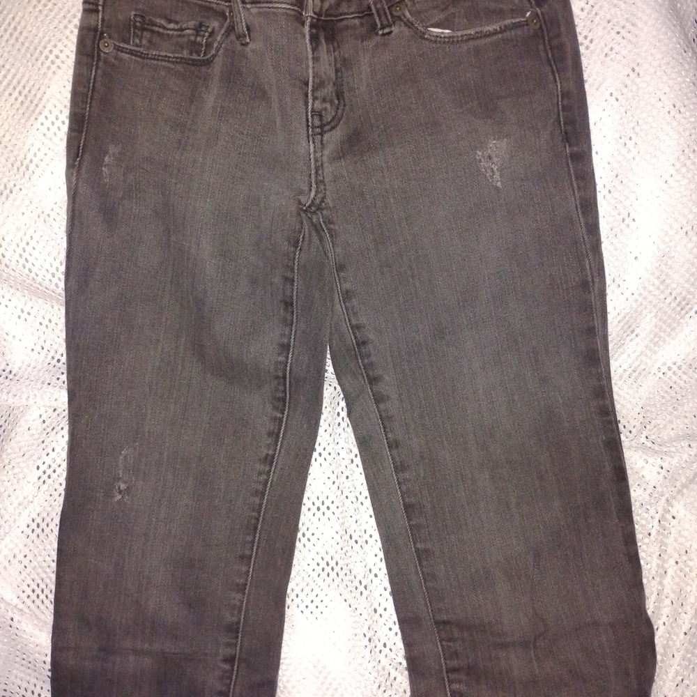 American Eagle Outfitters Dark Gray Straight Leg Jeans